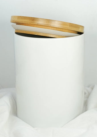 ALYC canister with silicone seal is ideal for coffee, tea, or sugar on the counter.