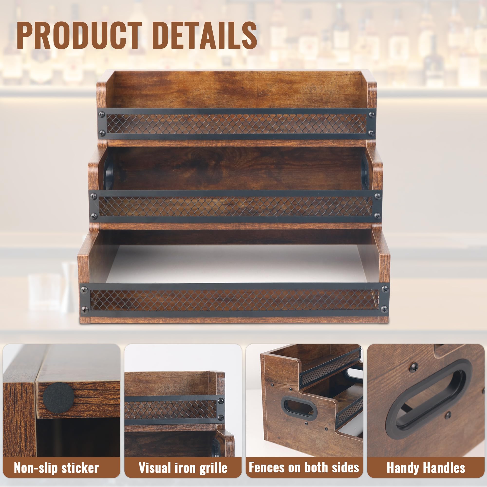 Alyoen waterproof wood finish eases cleaning and preserves the look.