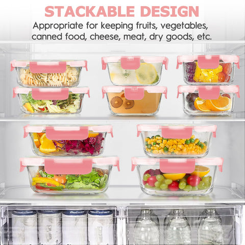 AMALEKO pink lids with removable silicone seals for leak protection.