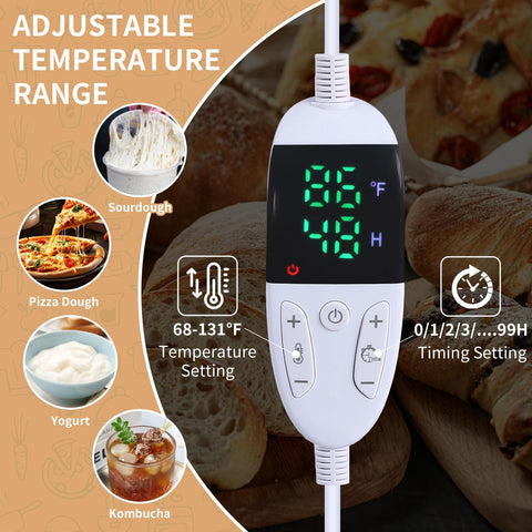 Amalflorid bread-proofing box control panel demonstrates precise temperature control for bakers