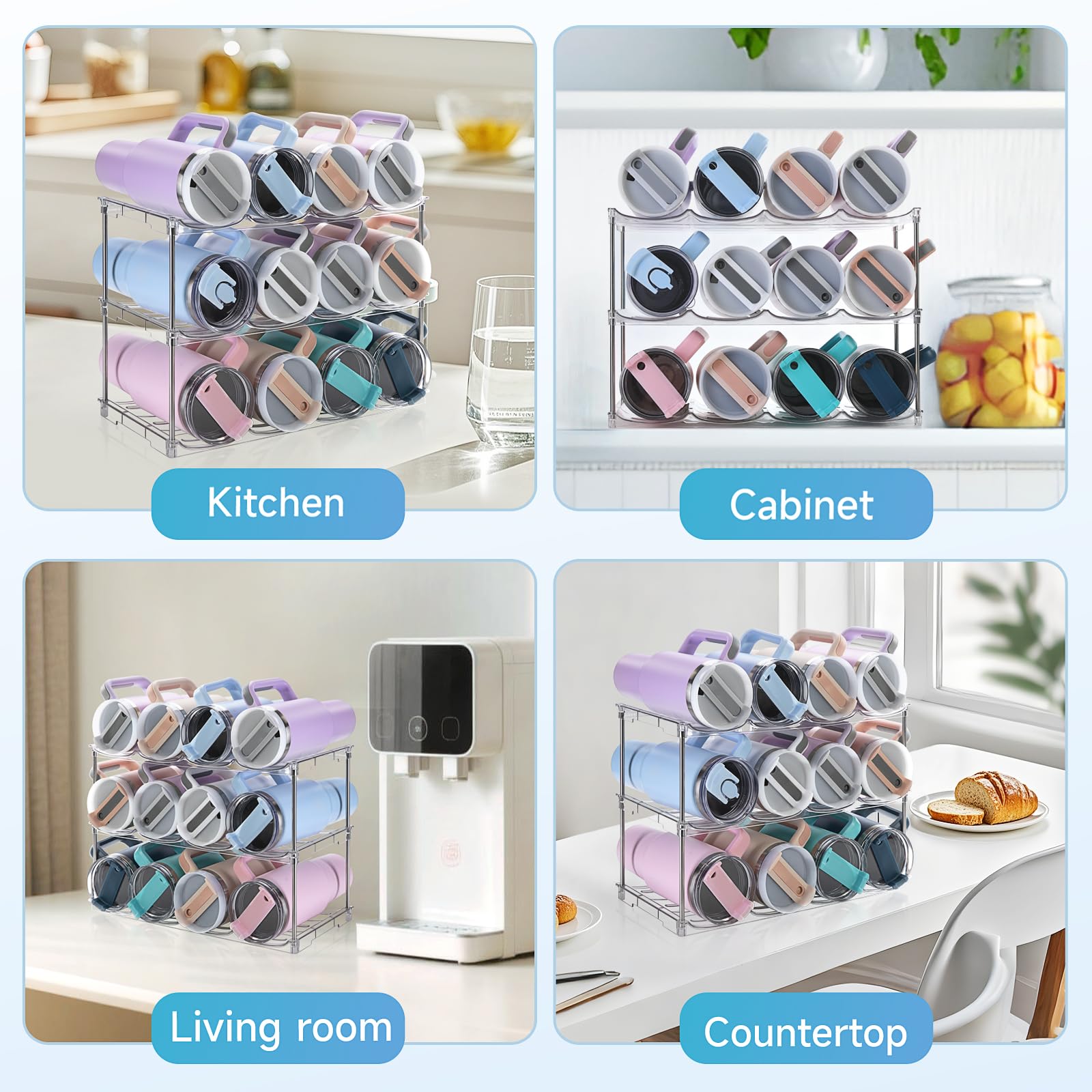 Amaoot 3 pack helps tidy cabinets and maximize vertical storage