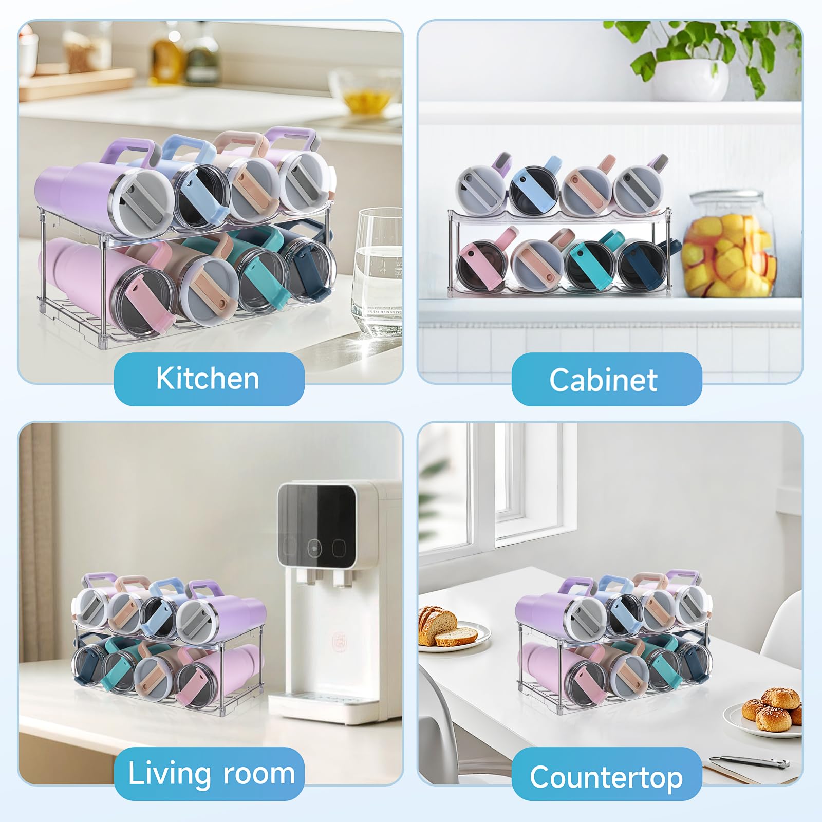 Amaoot quick-assembly bottle organizer shown without tools
