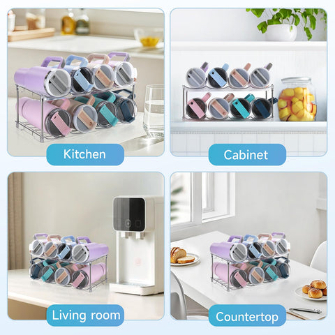 Amaoot quick-assembly bottle organizer shown without tools