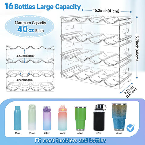 Amaoot wide gap design with 4.33 inch slots for large bottles.