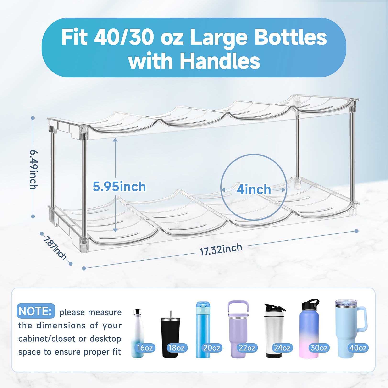 Amaoot wide-mouth bottle slot system in use for easy access
