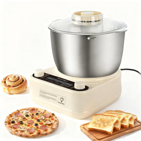 AmareMagis electric dough maker with open-top design for easy loading and prep.