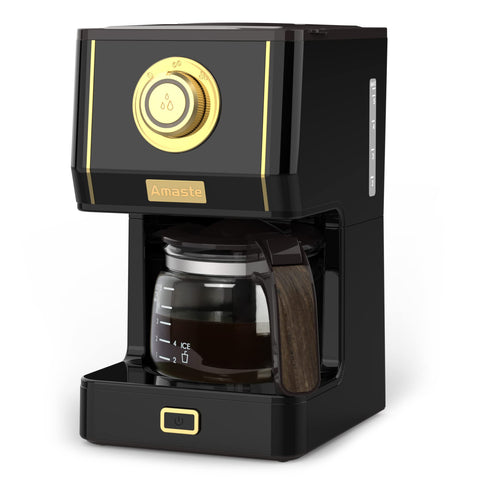 Amaste coffee maker Arabica Black with glass carafe enables smooth, balanced brews.