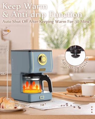 Compact dimensions fit small kitchens or desks for versatile placement.