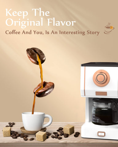 Amaste elegant white and rose gold finish adds premium style.