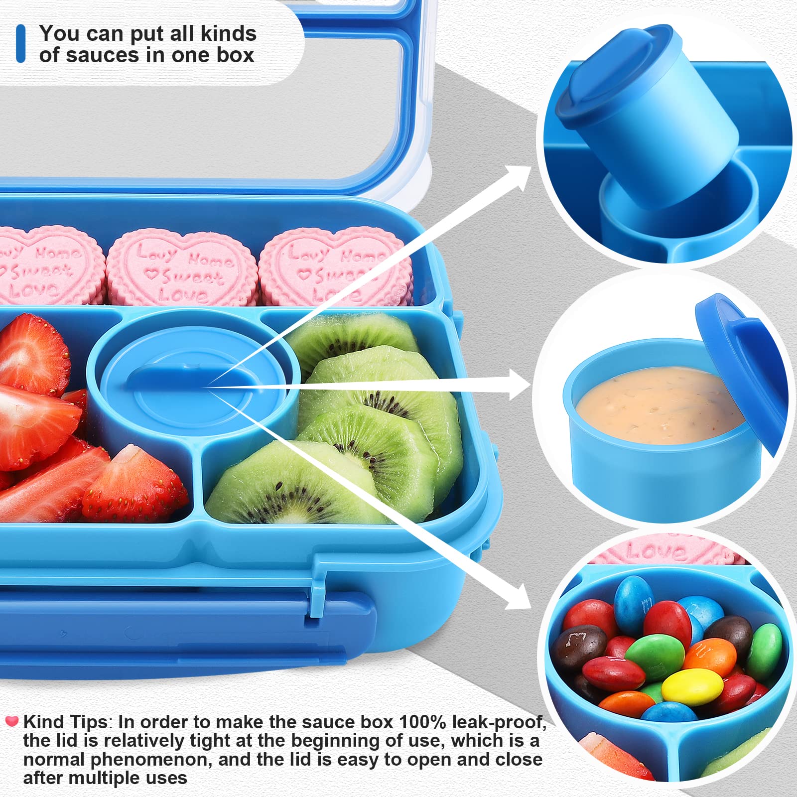 Amathley bento box dishwasher-safe and easy to clean after busy days
