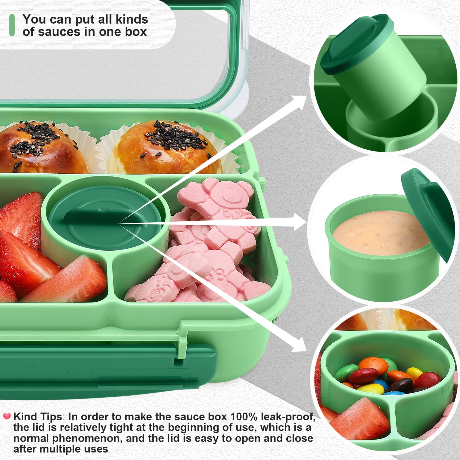 Amathley Bento Box is dishwasher-safe for easy cleanup after meals.