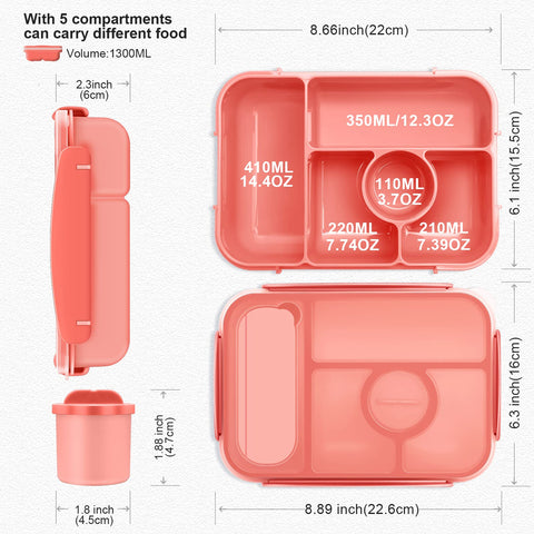 Amathley Bento Box microwave-safe design for reheating meals safely.
