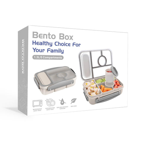 Amathley bento box portion-control on the go for adults and kids