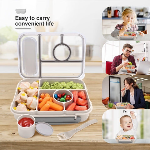 Amathley bento box sauce containers provide secure, spill-free condiments