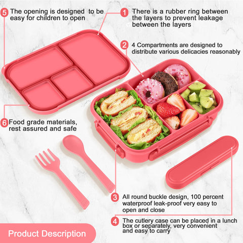 Amathley leakproof layers design keeps meals neat during transport