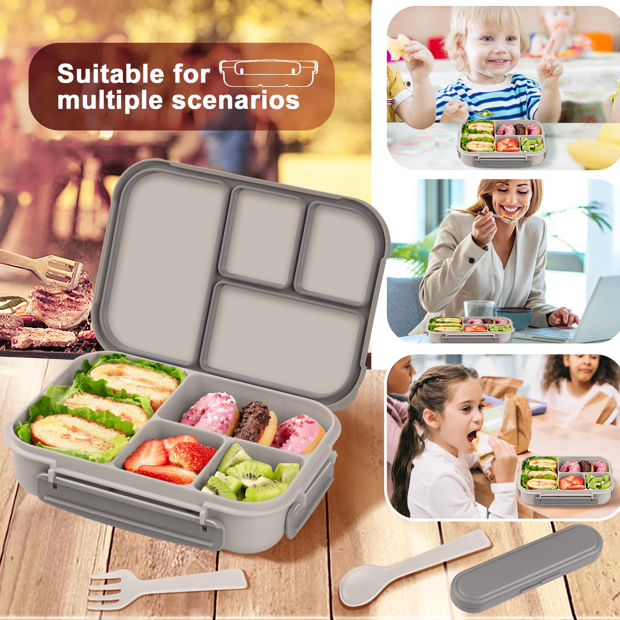 Amathley lunchbox dishwasher-safe design makes cleaning quick.