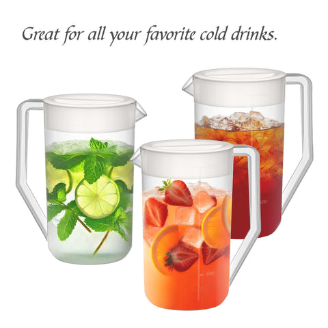 Amazing Abby 2-quart pitcher dishwasher-safe label highlighted for easy cleaning