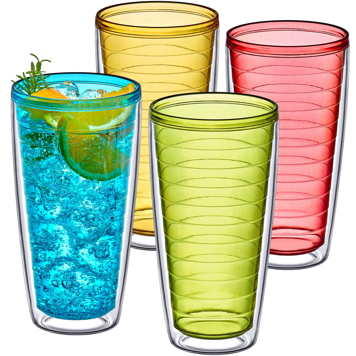 Amazing Abby Alaska 24oz tumblers set in mixed colors, ideal for everyday hydration.