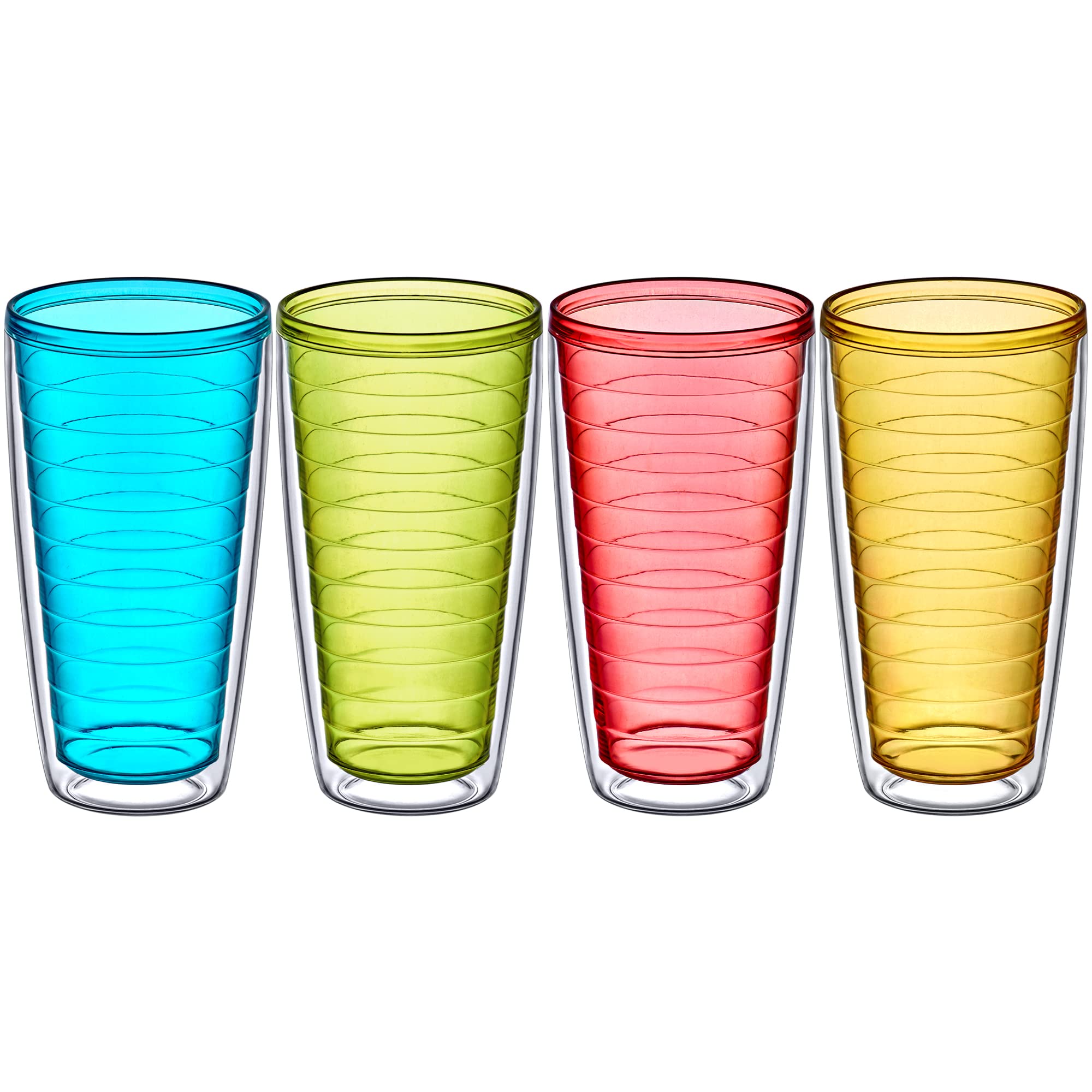 Amazing Abby Alaska 24oz tumblers are dishwasher-safe for quick cleanup after entertaining.