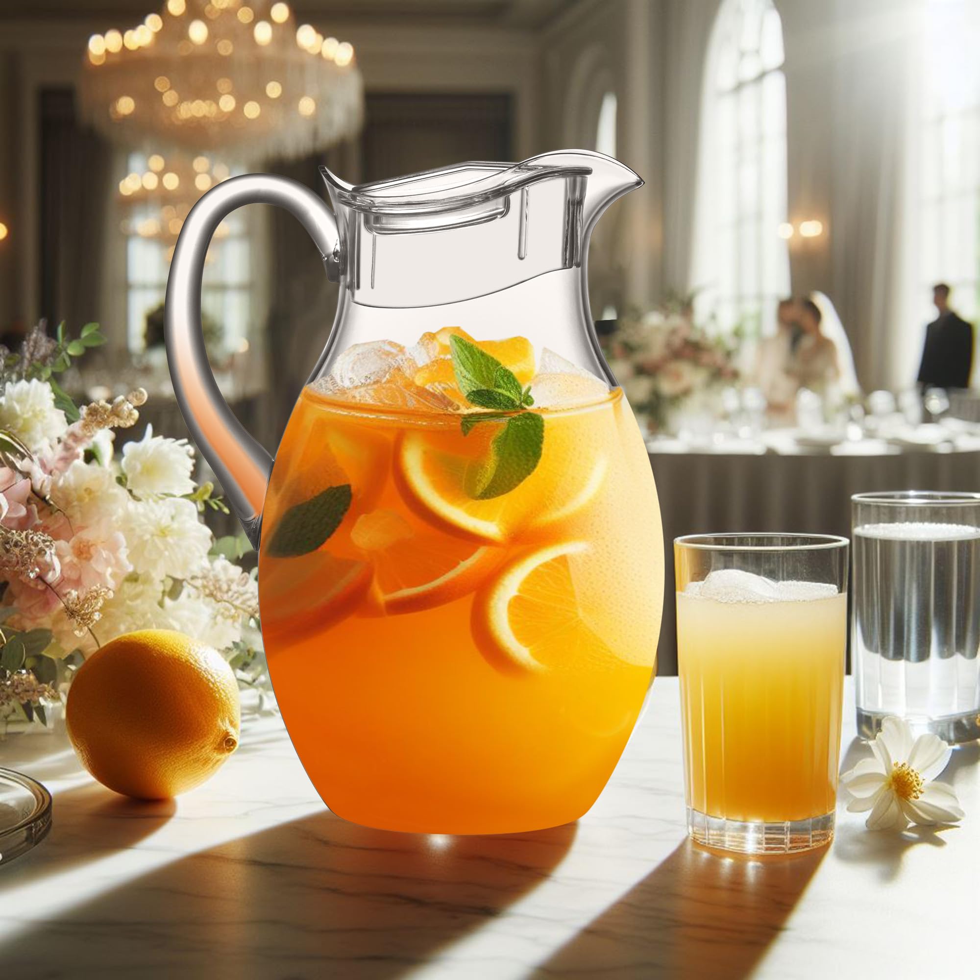 Amazing Abby Bubbly Grand shatter-proof pitcher with a sturdy handle