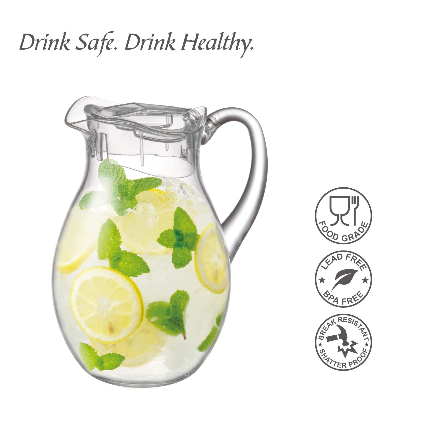 Amazing Abby Bubbly pitcher is great for iced tea, lemonade, juice, and more.
