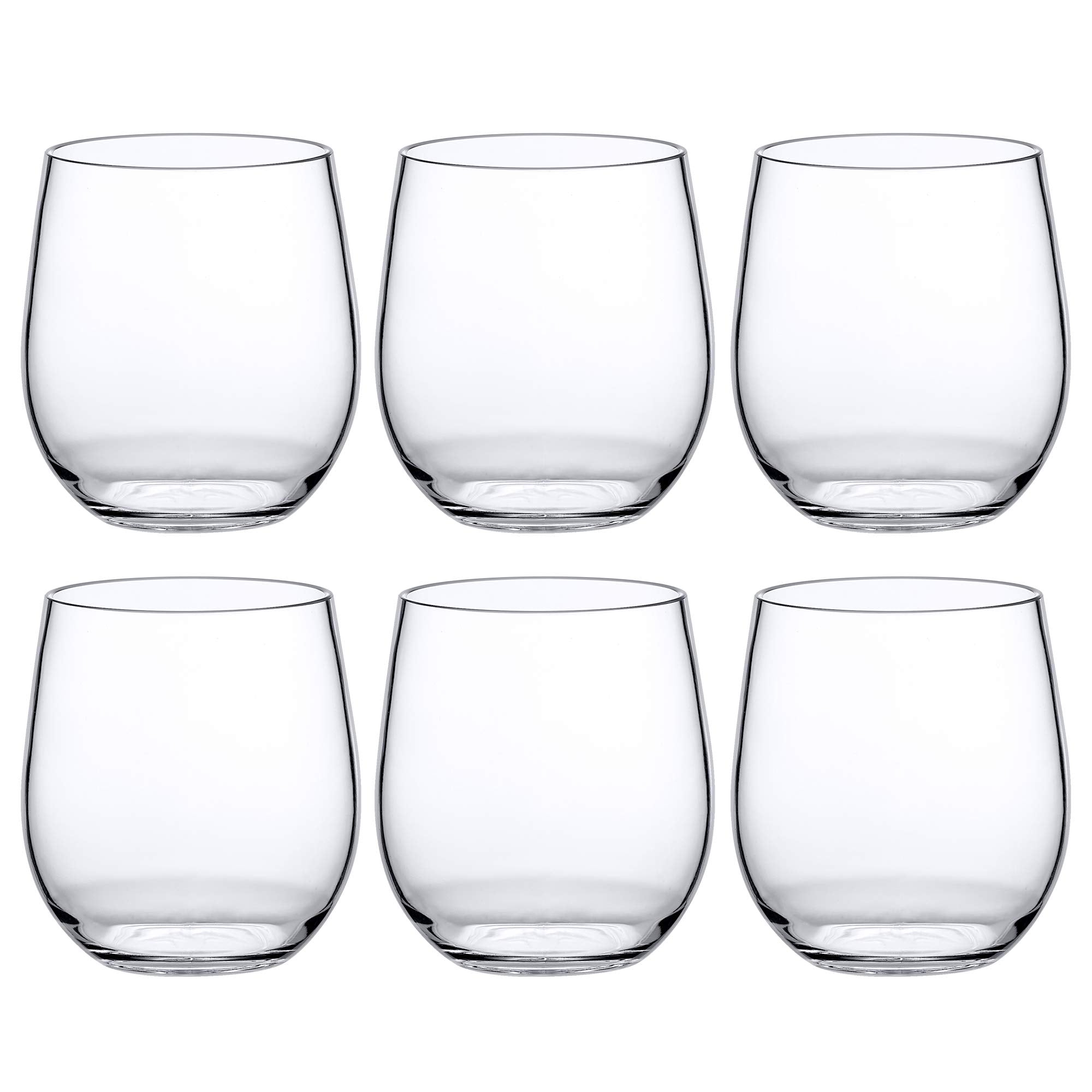 Amazing Abby Cindy outdoor-ready wine glasses for camping or poolside use.