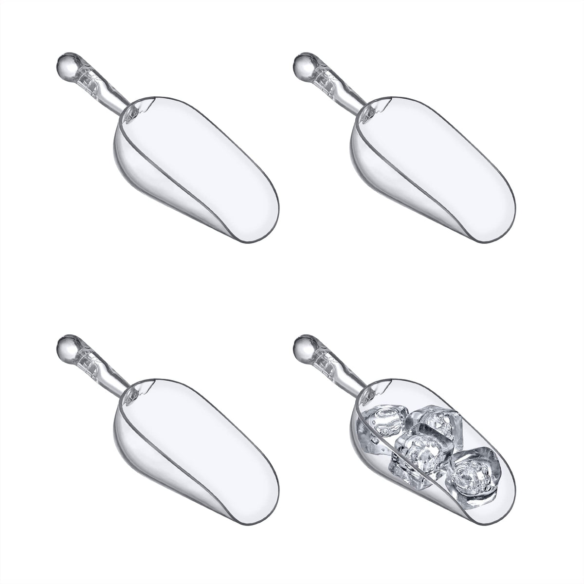 Amazing Abby Elsa 5 ounce ice scoops set for easy ice portioning