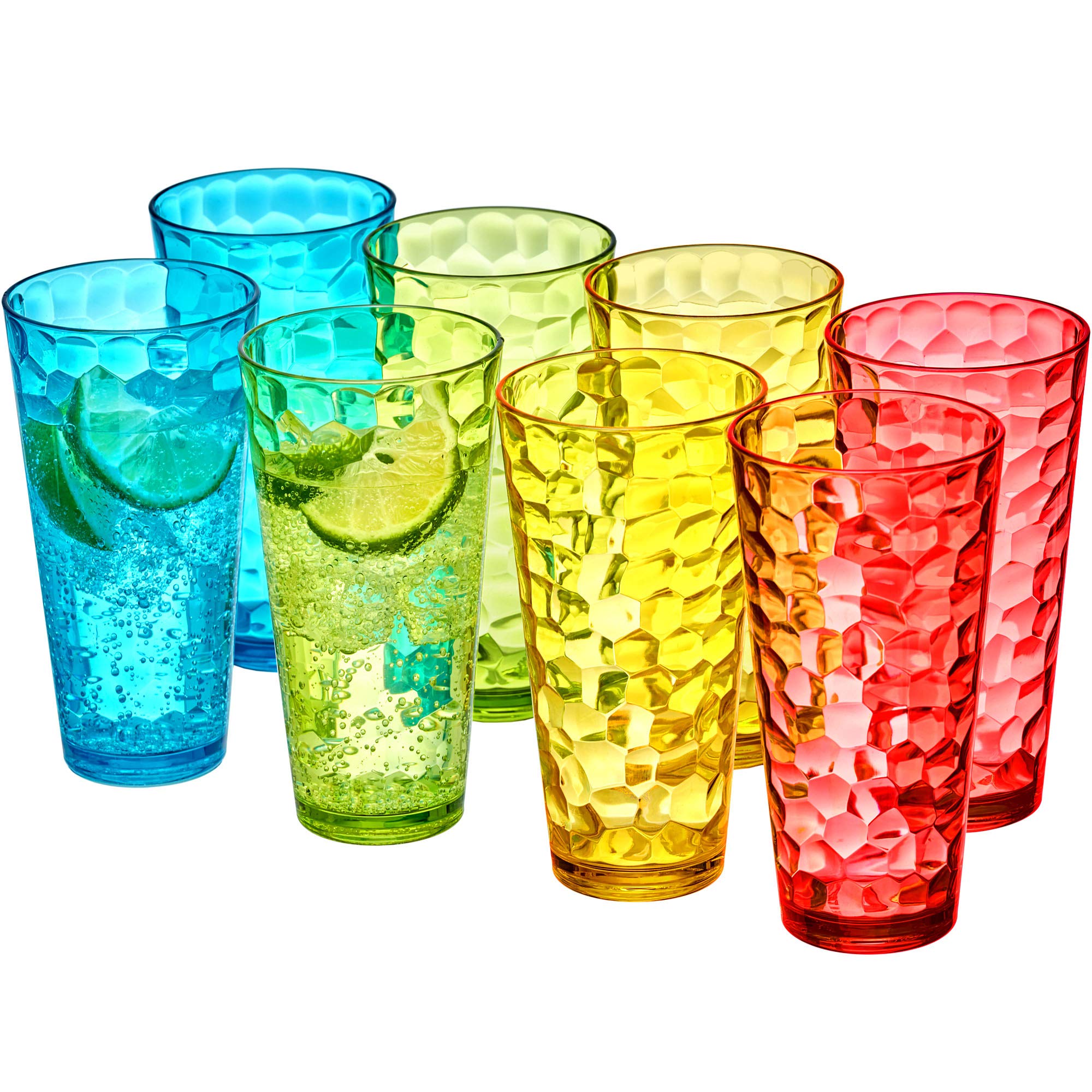 Amazing Abby Iceberg 24oz tumbler set in mixed colors for daily use and entertaining.