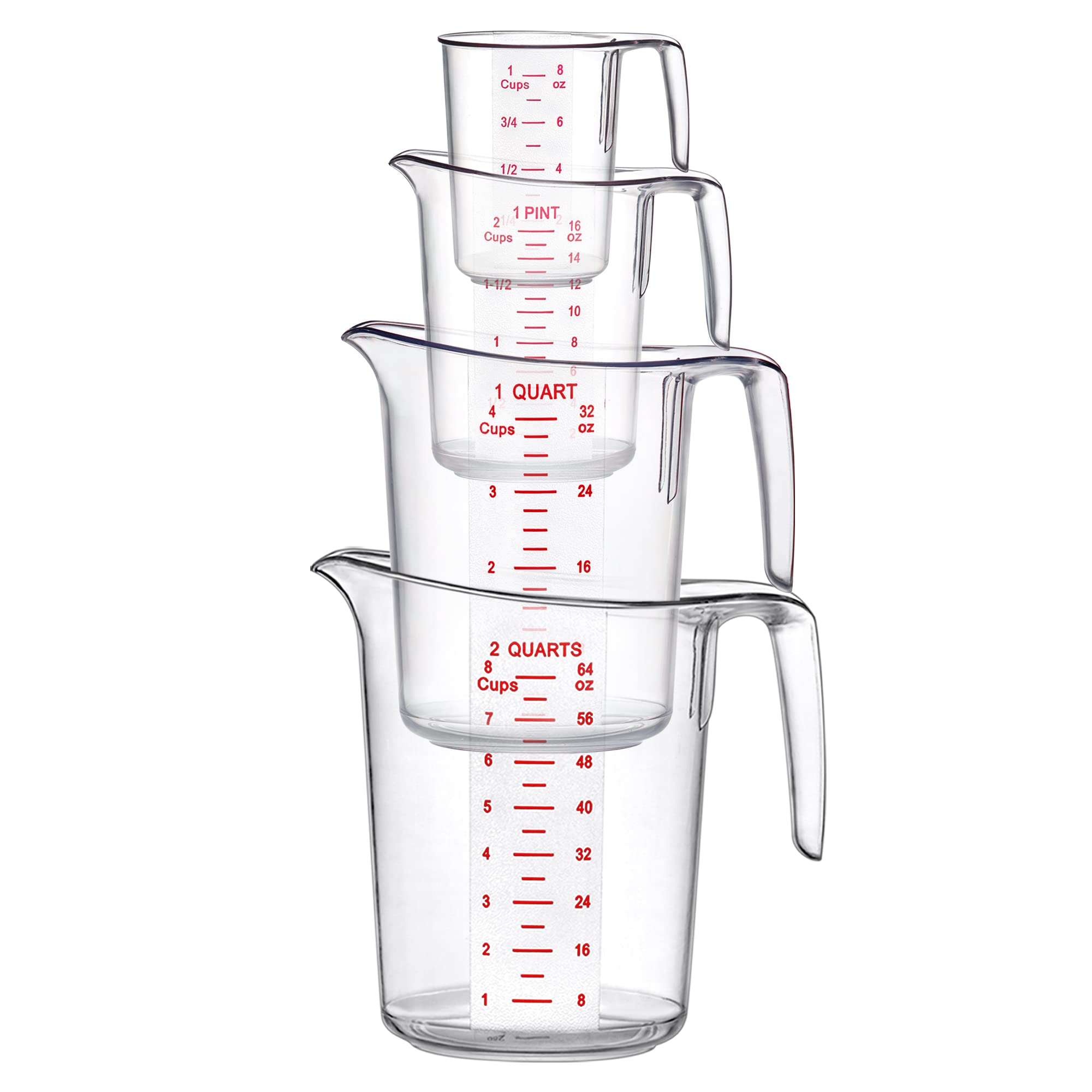 Amazing Abby Melissa 4-cup measuring cup stackable design saves kitchen space.