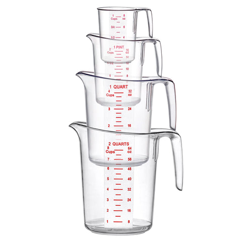 Amazing Abby Melissa 4-cup measuring cup stackable design saves kitchen space.