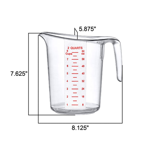 Amazing Abby Melissa pitcher features a comfortable handle for controlled pouring.