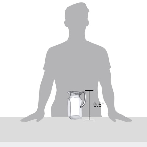 Amazing Abby Quadly pitcher lid detail, securing a spill-free pour.