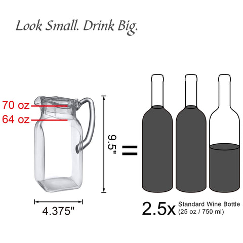 Amazing Abby Quadly pitcher shatter-proof design for everyday use.