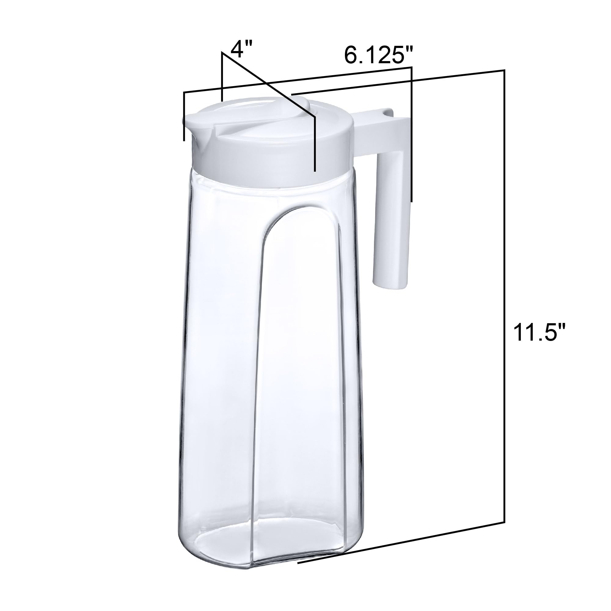 Amazing Abby heat-resistant pitcher handles hot and cold beverages