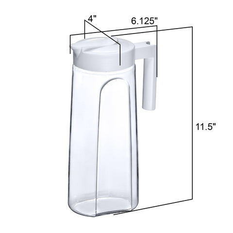 Amazing Abby heat-resistant pitcher handles hot and cold beverages