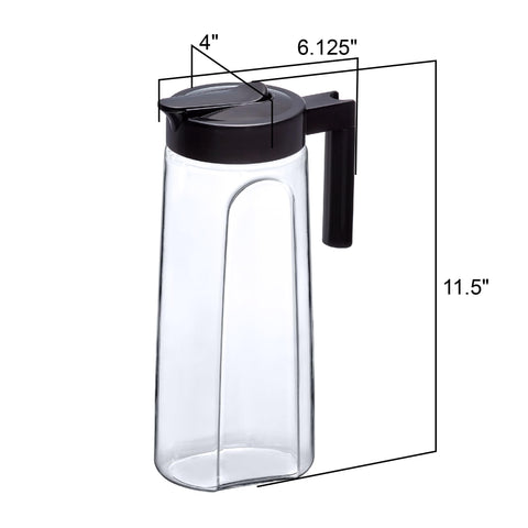 Amazing Abby Slim Tritan Pitcher safe handling for hot beverages