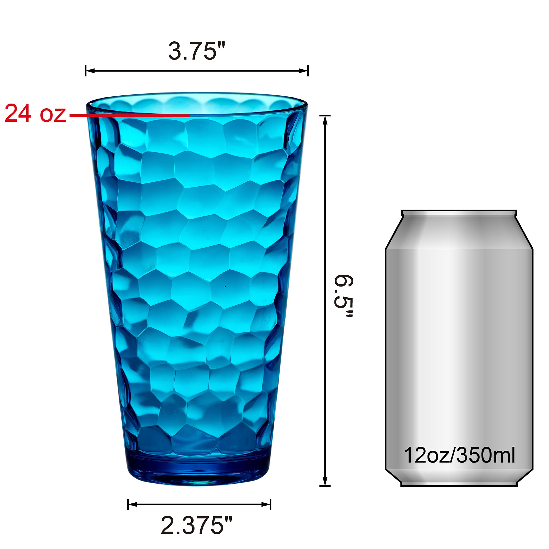 Amazing Abby stackable tumbler saves space and simplifies hosting.