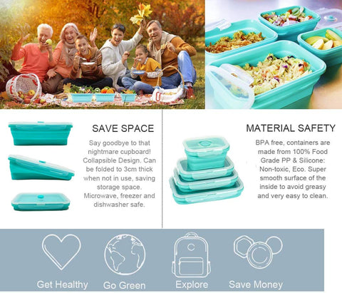 AMAZING CONTAINERS lids and stackability for compact kitchen organization.