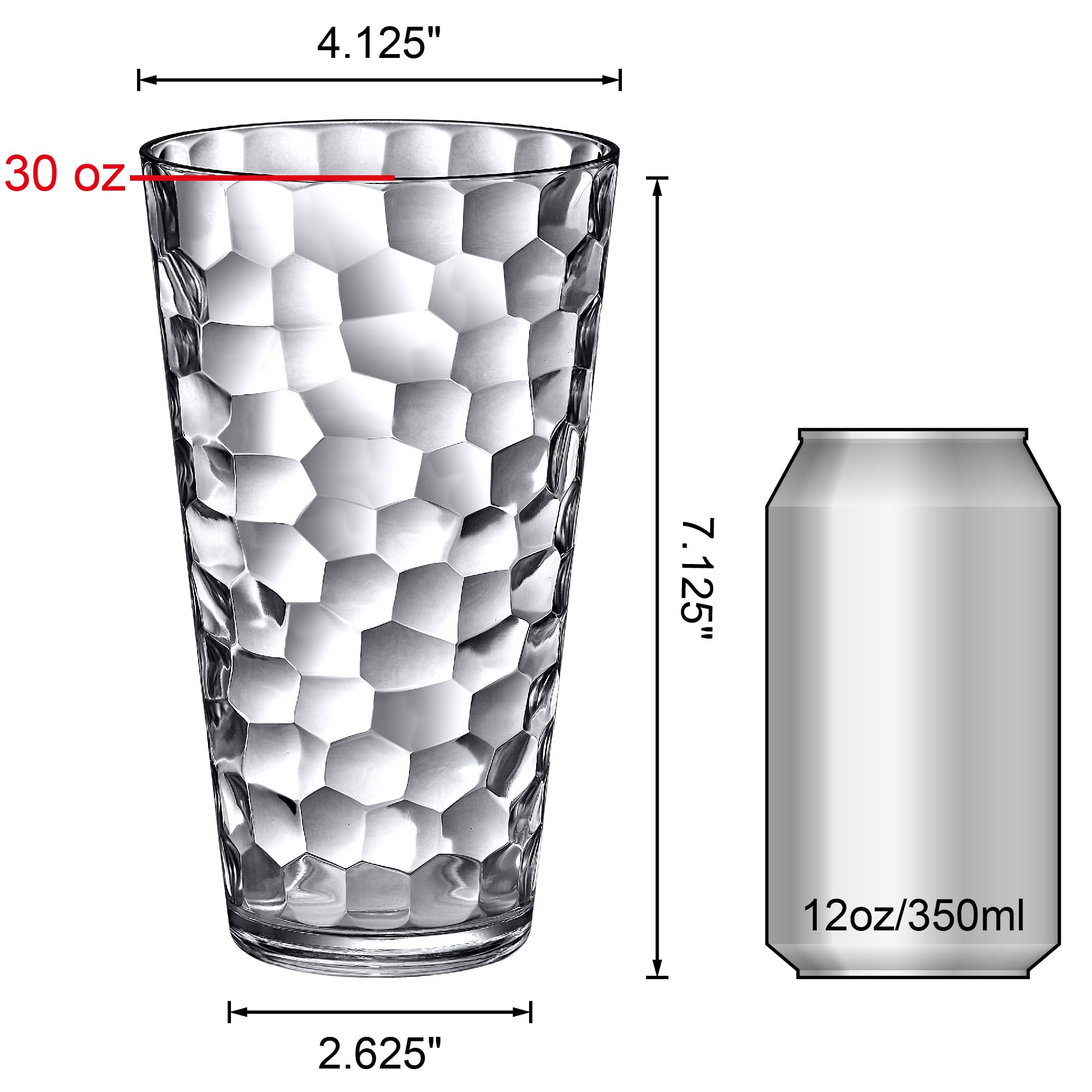 Amazing Abby Iceberg 30oz tumbler stacked—space-saving for easy storage and transport.