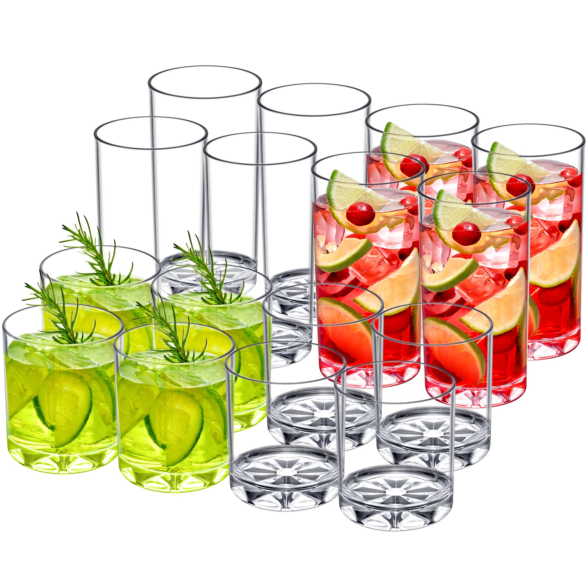 Amazing Abby Liberty 12oz tumbler in crystal-clear plastic for daily cold drinks.