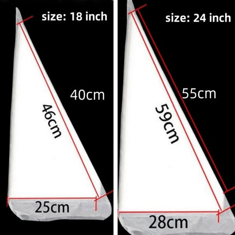 AMBESTAR disposable 18-inch piping bag ensures sterile use and fast cleanup.