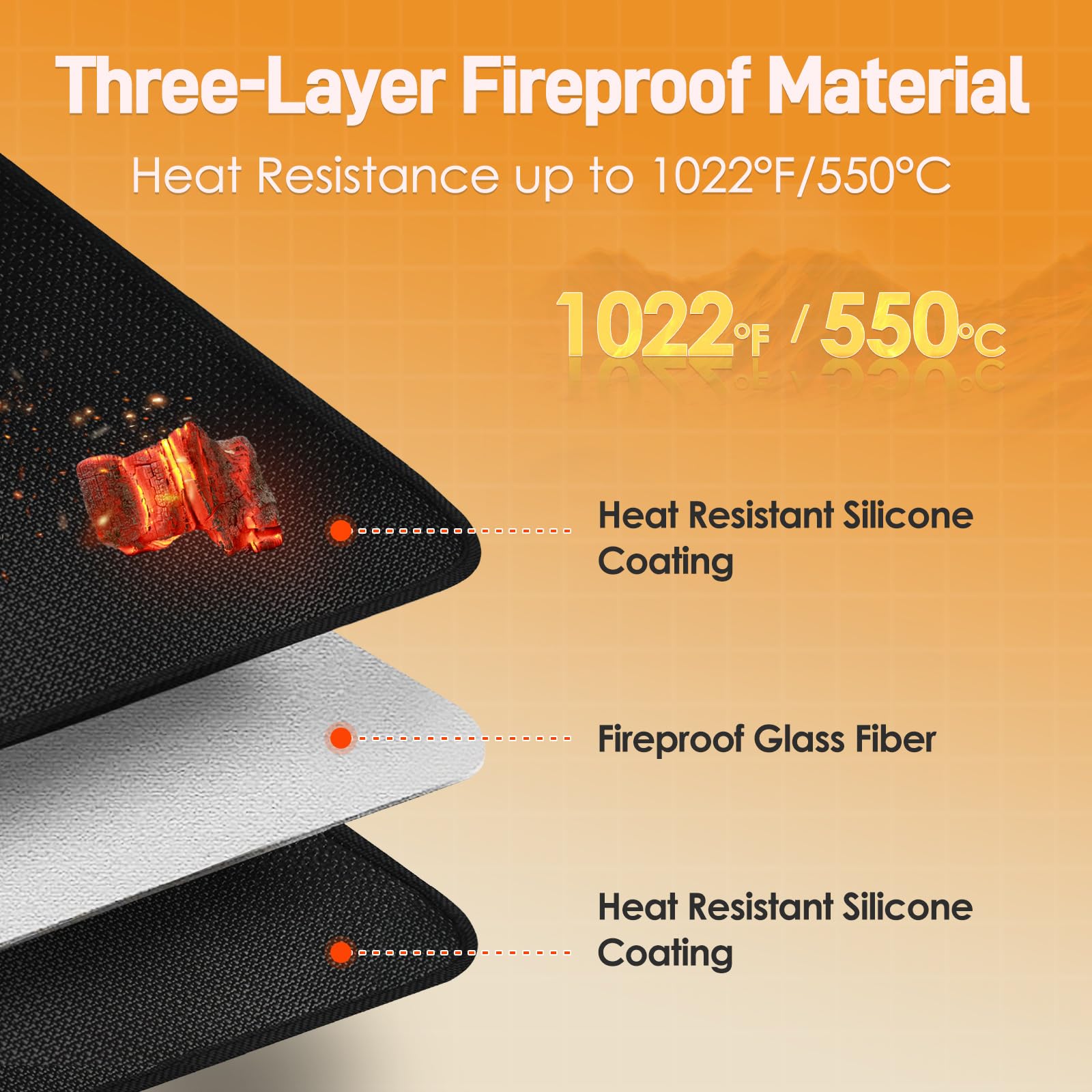 Amerbro heat resistant mat for air fryer slider prevents slipping during use