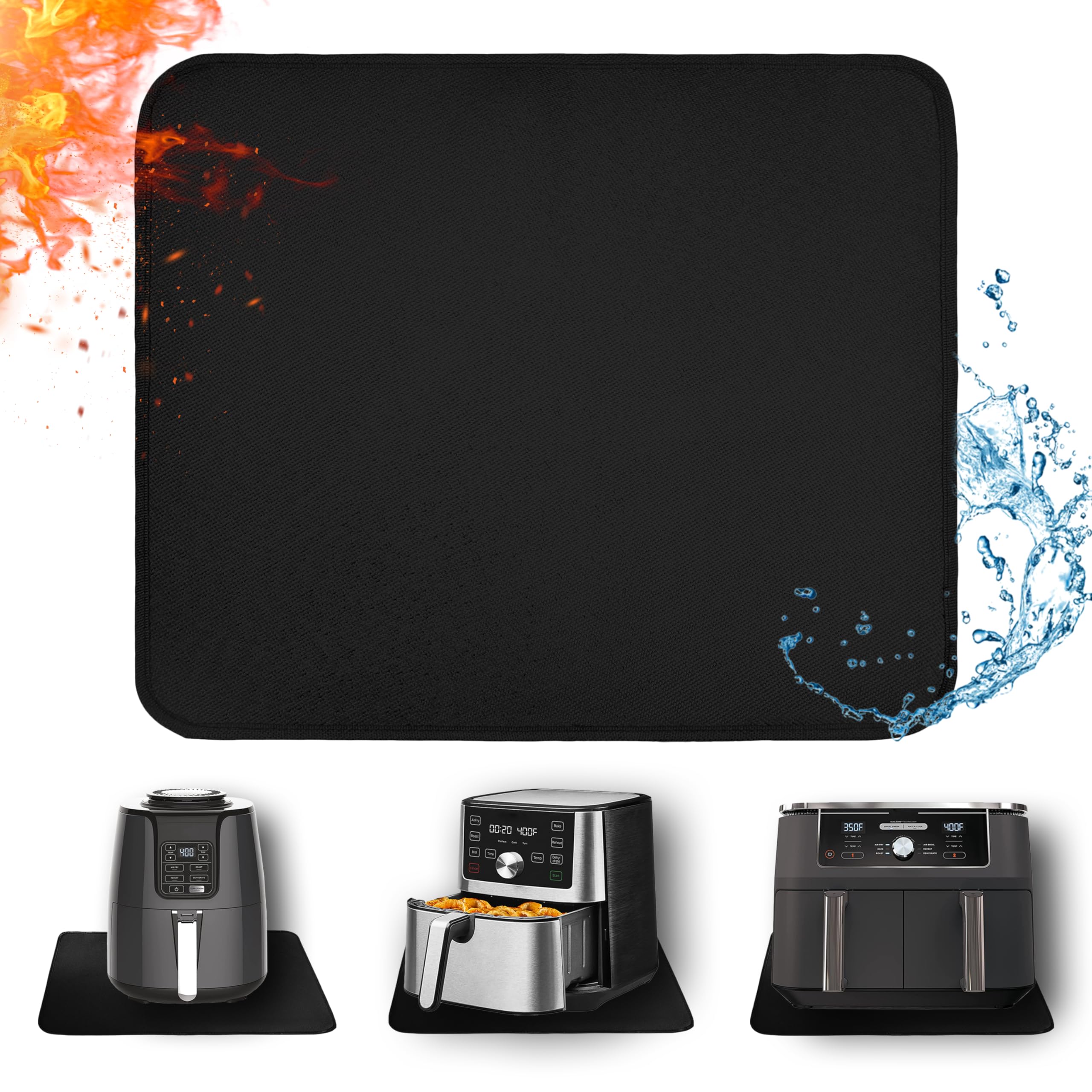 Amerbro heat resistant mat under air fryer for countertop protection