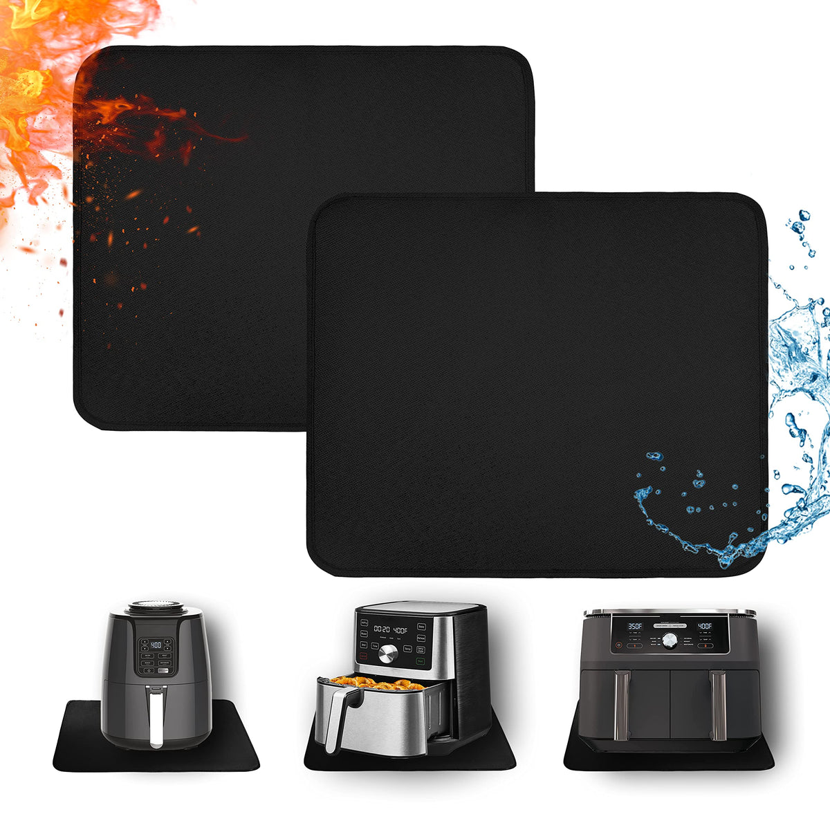 Amerbro heat-resistant mats for countertop protect surfaces from high heat up to 1022℉