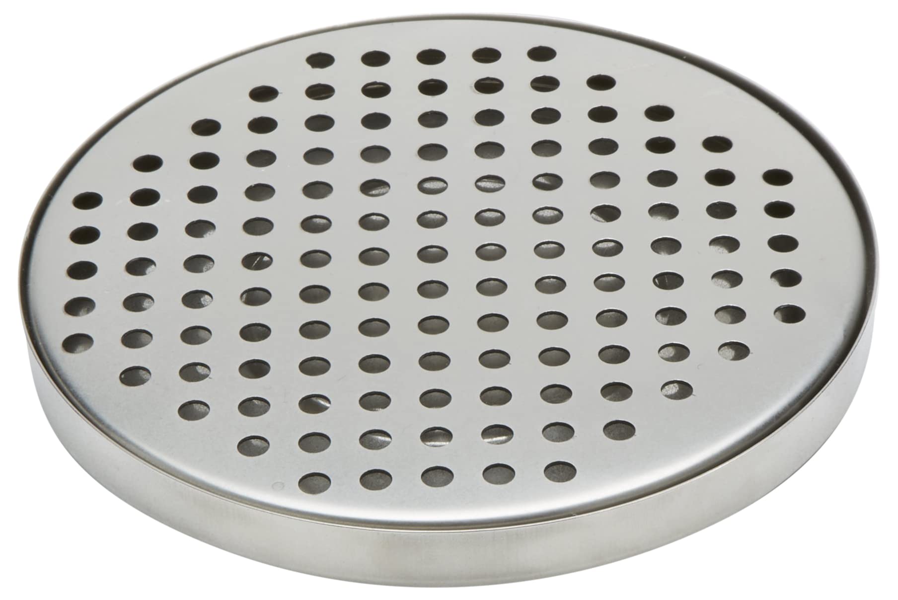 American Metalcraft DT3 round drip tray catches drips under dispensers.