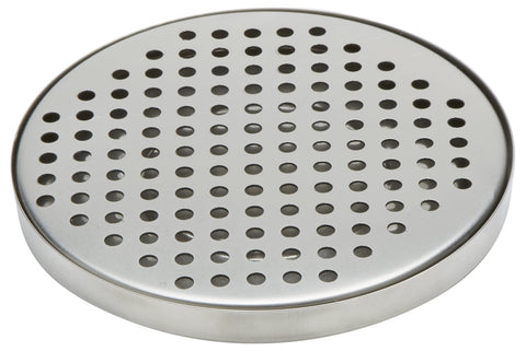 American Metalcraft DT3 round drip tray catches drips under dispensers.
