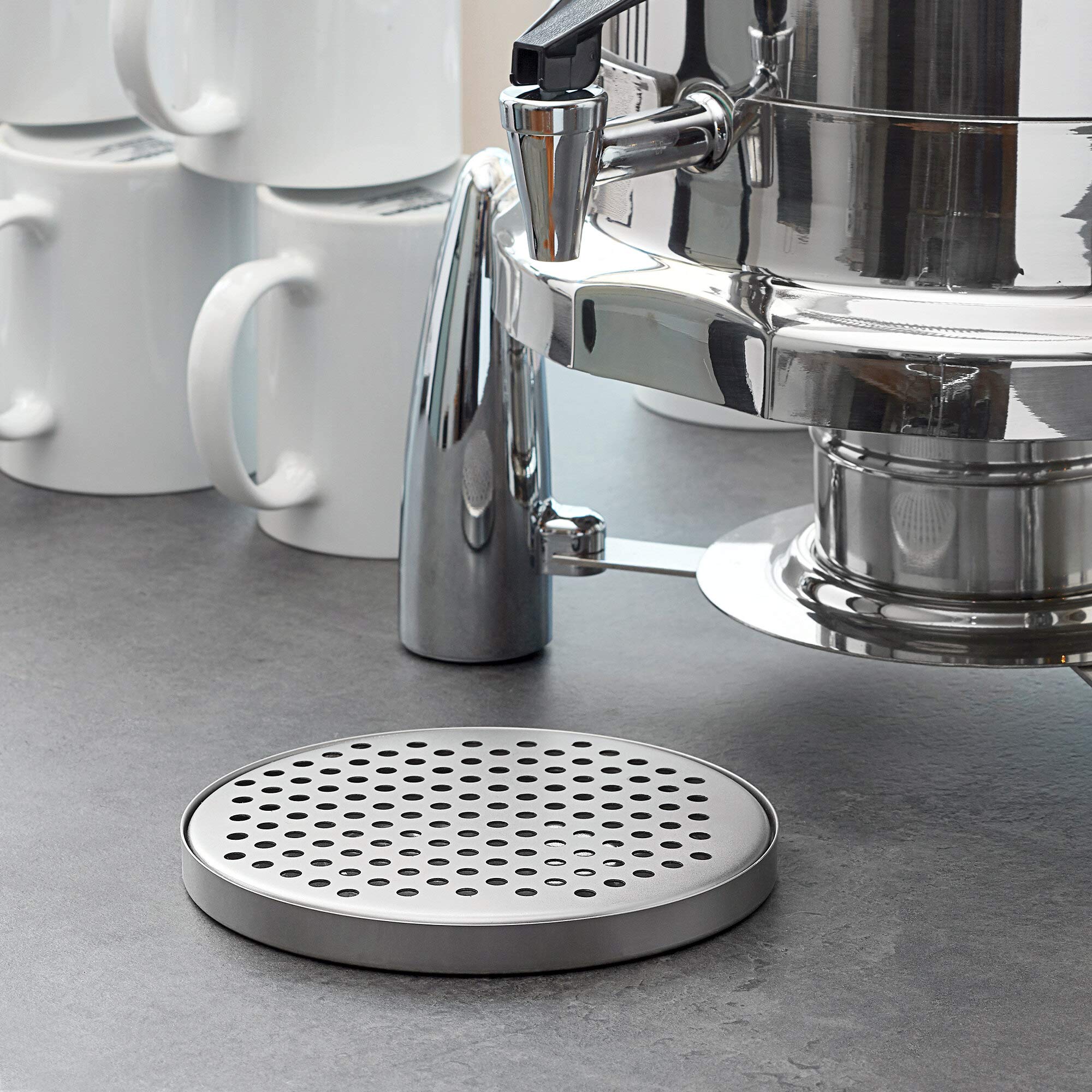 American Metalcraft DT3 slotted cover eases cleaning and maintenance.