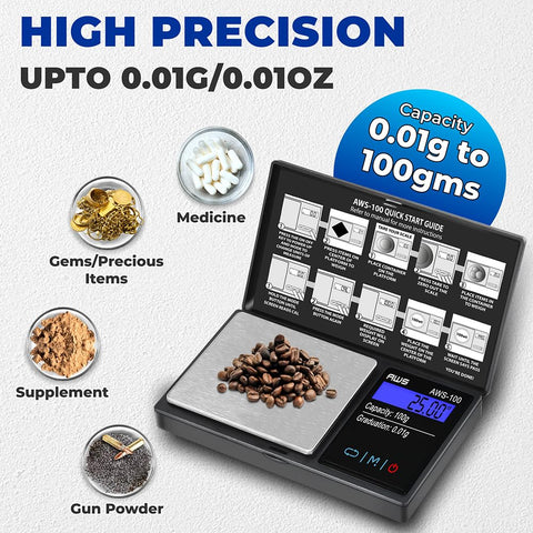 AMERICAN WEIGH SCALES AWS-100 compact pocket design for easy transport