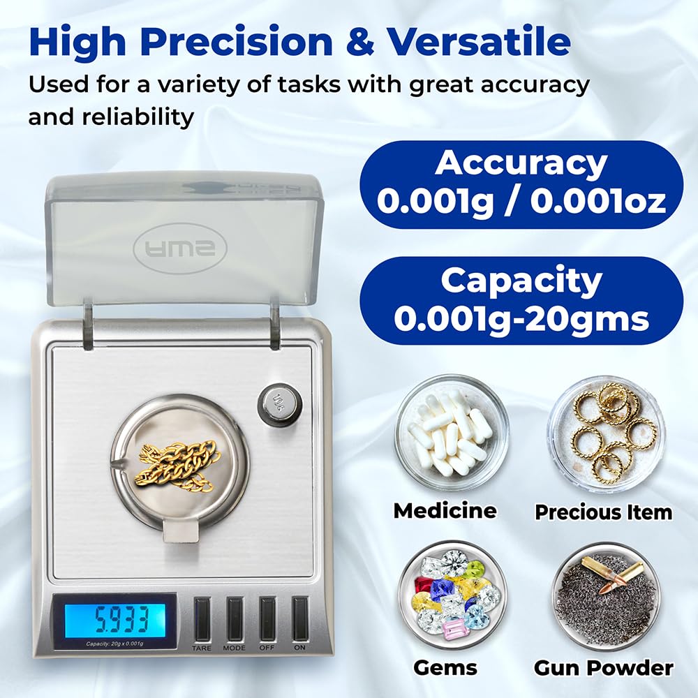 Gemini-20 supports grams, carats, and grains for flexibility