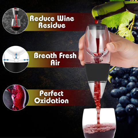 AMERICANISTA Drip-free pour tip prevents spills for tidy wine service.